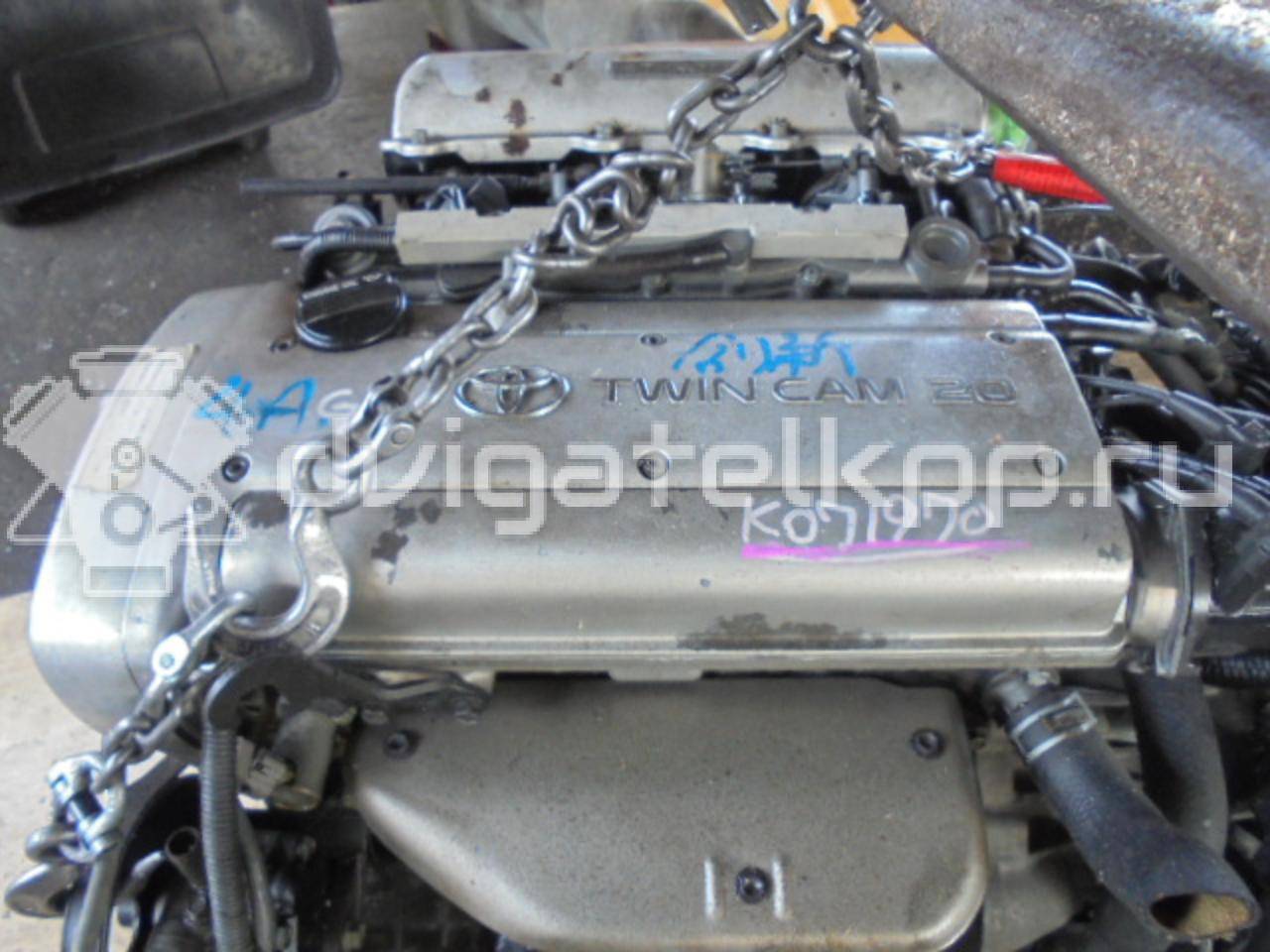 Фото Контрактный (б/у) двигатель 4A-GE для Toyota Carina / Sprinter / Corolla / Celica 116-165 л.с 16V 1.6 л бензин {forloop.counter}}