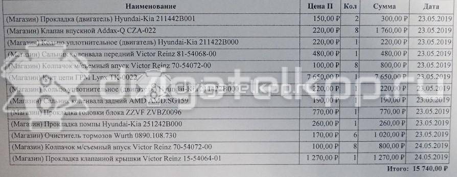 Фото Контрактный (б/у) двигатель G4FC для Kia (Dyk) / Hyundai / Kia 122-124 л.с 16V 1.6 л бензин {forloop.counter}}