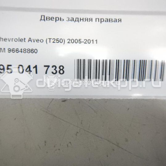 Фото Дверь задняя правая  96648860 для Chevrolet Aveo