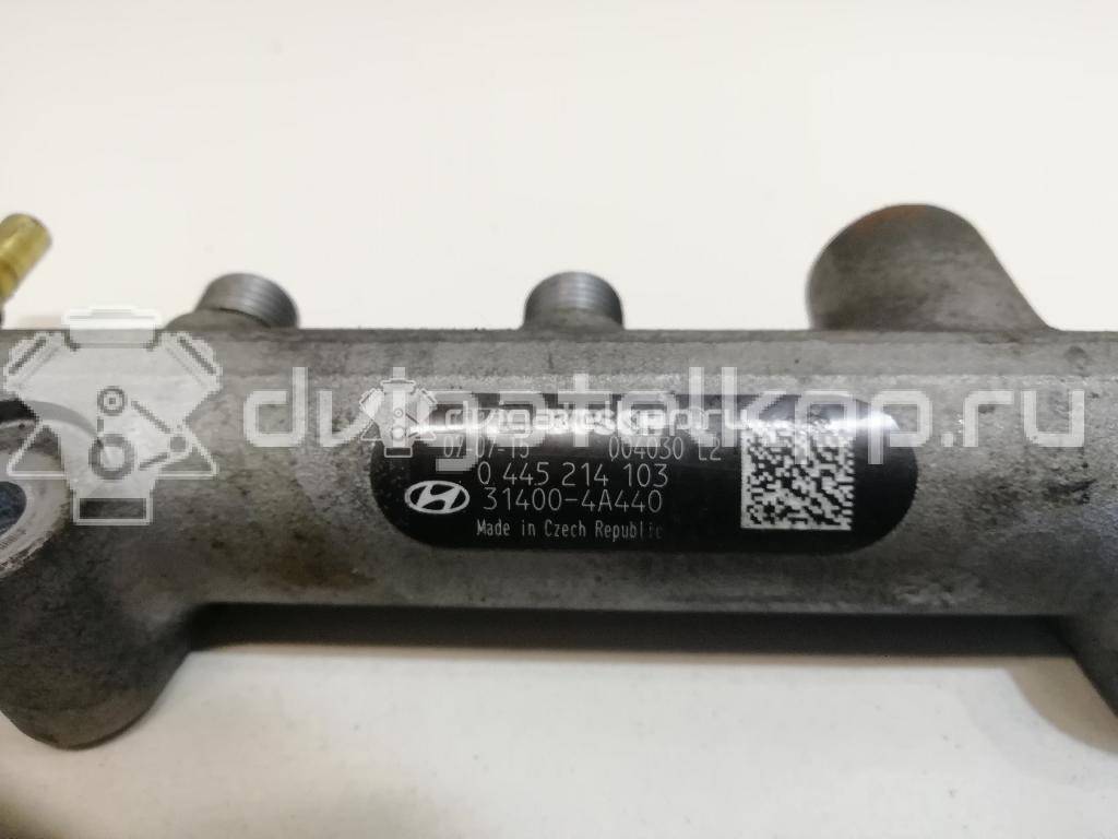 Фото Рейка топливная (рампа) для двигателя D4CB для Hyundai / Kia 140 л.с 16V 2.5 л Дизельное топливо 314004A440 {forloop.counter}}