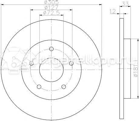 Фото Диск тормозной задний  4721677AA для Chrysler Voyager / Grand {forloop.counter}}