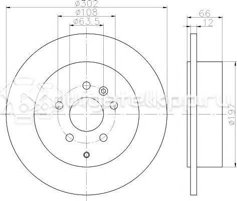 Фото Диск тормозной задний  LR001018 для Land Rover Freelander {forloop.counter}}