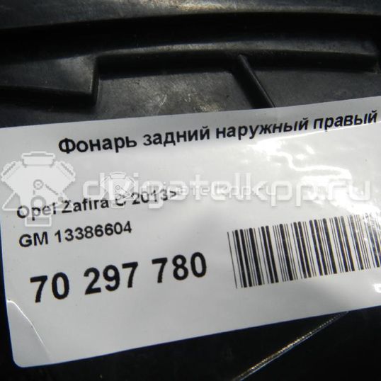 Фото Фонарь задний наружный правый  13386604 для Opel Zafira