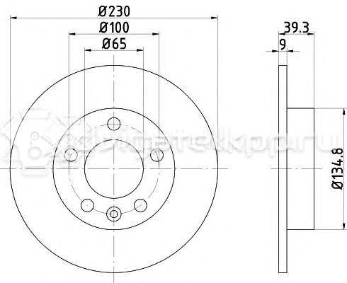 Фото Диск тормозной задний  1J0615601P для Audi A3 / A1 / A2 8Z0 / Tt {forloop.counter}}