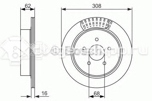 Фото Диск тормозной задний  43206eg000 для Infiniti Q50 / Qx50 / G / Fx / Q60 {forloop.counter}}