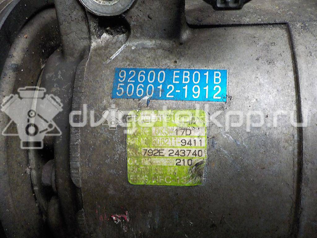 Фото Компрессор системы кондиционирования  92600EB01B для Nissan Nt400 Cabstar F24F / Cabstar / Np300 / Pathfinder / Murano {forloop.counter}}