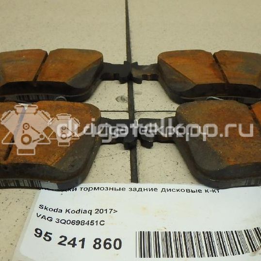 Фото Колодки тормозные задние дисковые к-кт  3Q0698451C для Volkswagen Tiguan / Touran / Arteon 3H7 / Golf / Passat