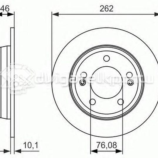 Фото Диск тормозной задний  584113X300 для Hyundai Kona Os / Veloster Fs / I30 / Elantra