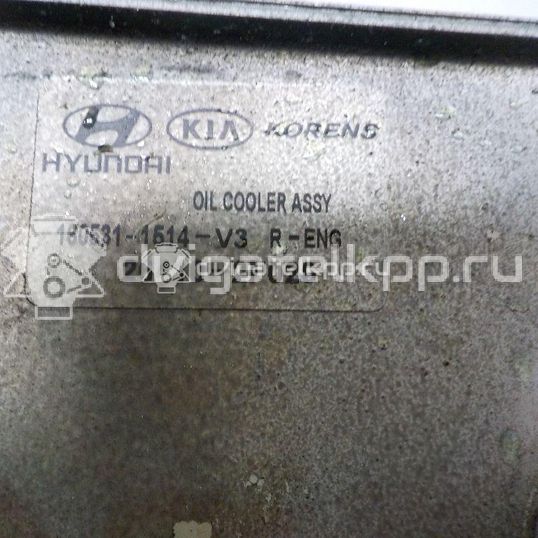 Фото Радиатор масляный для двигателя D4HB для Hyundai / Kia 197-203 л.с 16V 2.2 л Дизельное топливо 264102F020