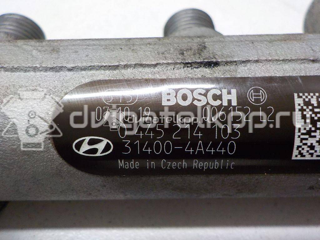 Фото Рейка топливная (рампа) для двигателя D4CB для Hyundai / Kia 129-178 л.с 16V 2.5 л Дизельное топливо 314004A440 {forloop.counter}}