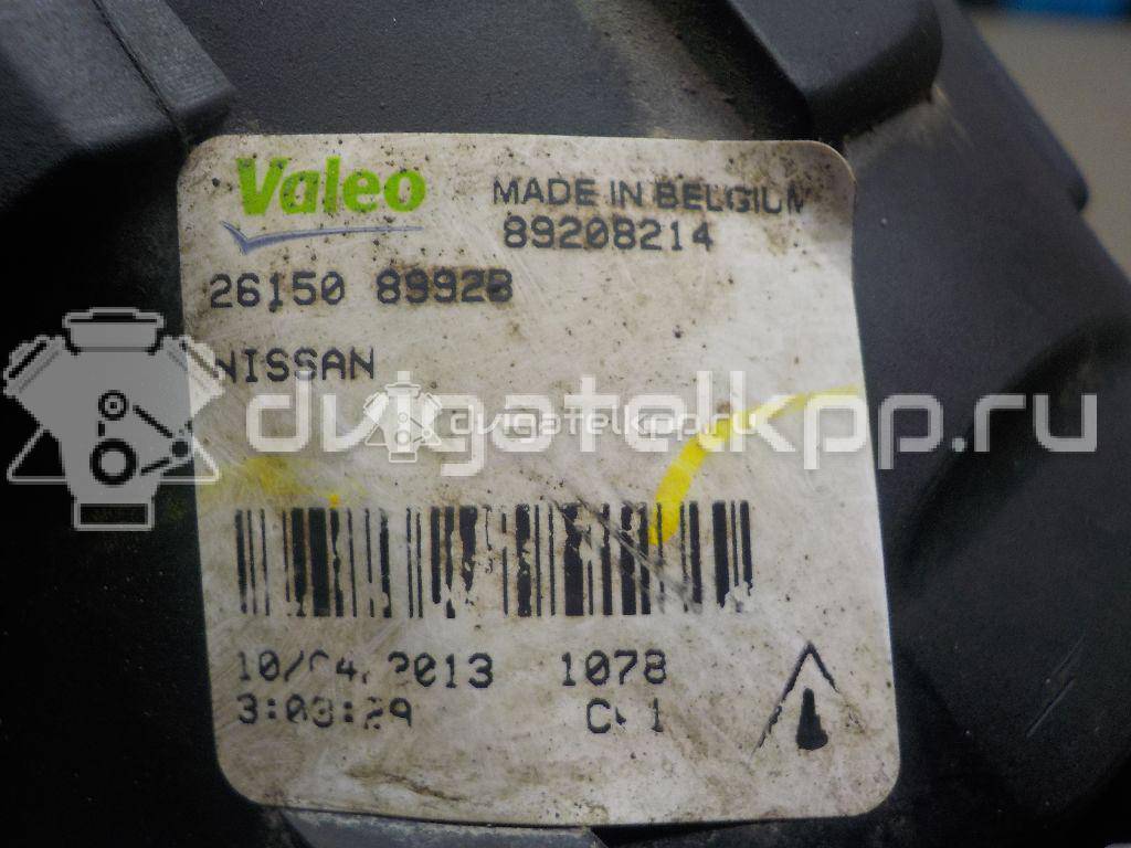 Фото Фара противотуманная  261508992B для Nissan Tiida / X-Trail / Note / Nv200 / Qashqai {forloop.counter}}