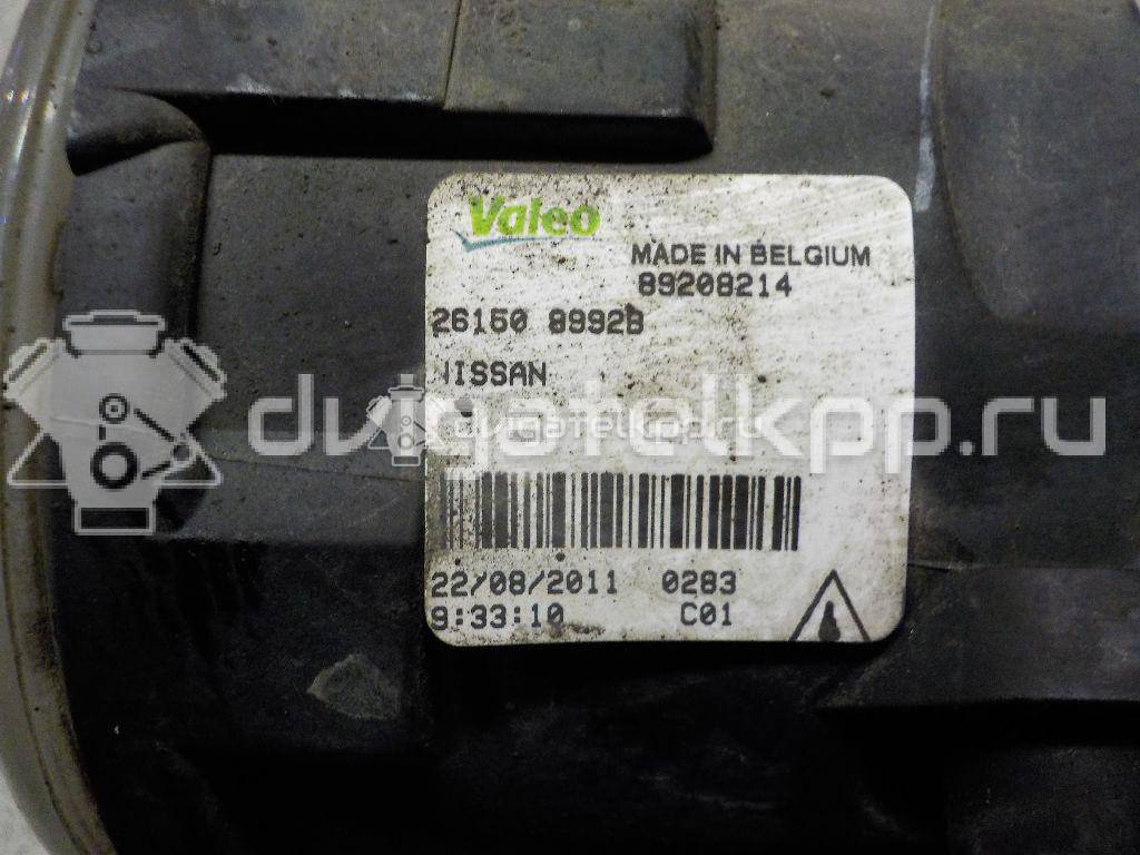 Фото Фара противотуманная  261508992B для Nissan Tiida / X-Trail / Note / Nv200 / Qashqai {forloop.counter}}